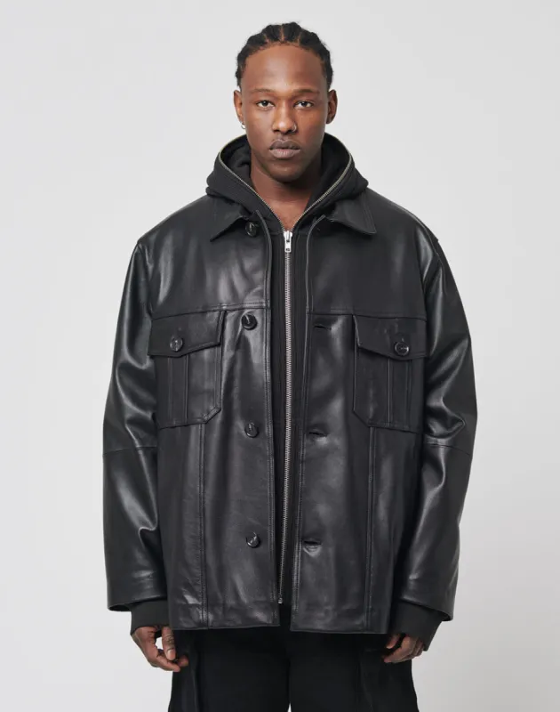 Live Fast Leather Coat sold by Live Fast Die Young