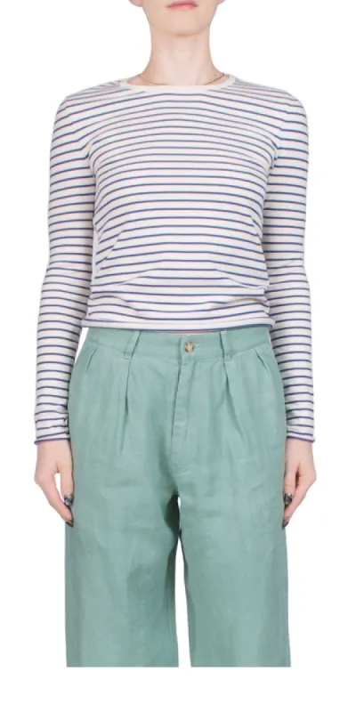 Striped Skinny Crewneck sold by Maison Rogue