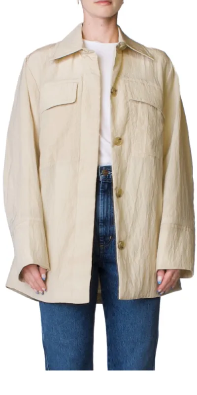 Padded Shirt Jacket sold by Maison Rogue