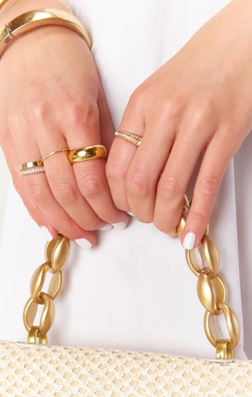 LUV AJ Amalfi Tube Ring ~ Gold sold by Show Me Your MuMu