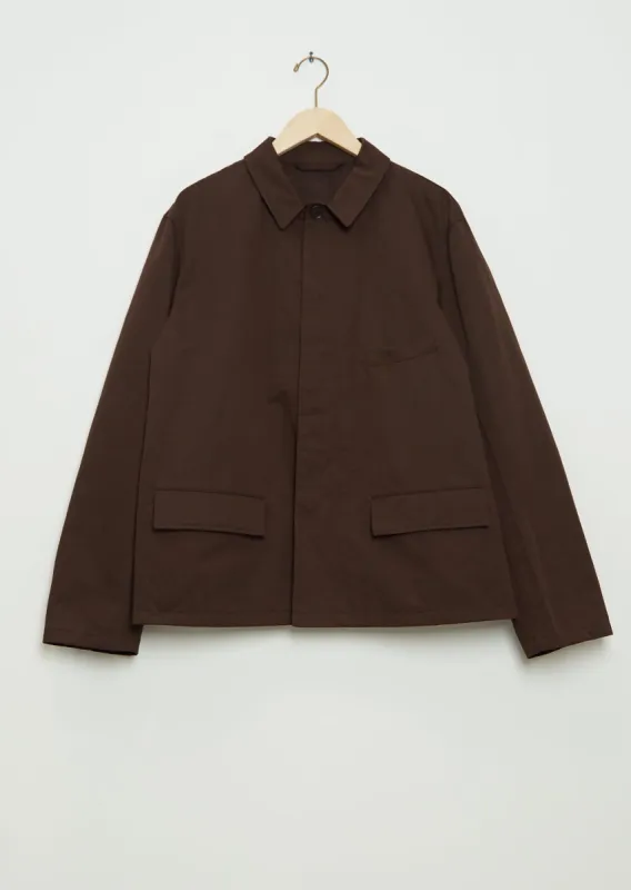 Men's Workwear Cotton Linen Jacket — Dark Coffee sold by La Garconne