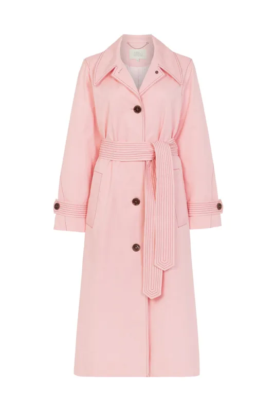 Pink Trench Coat sold by Mirla Beane