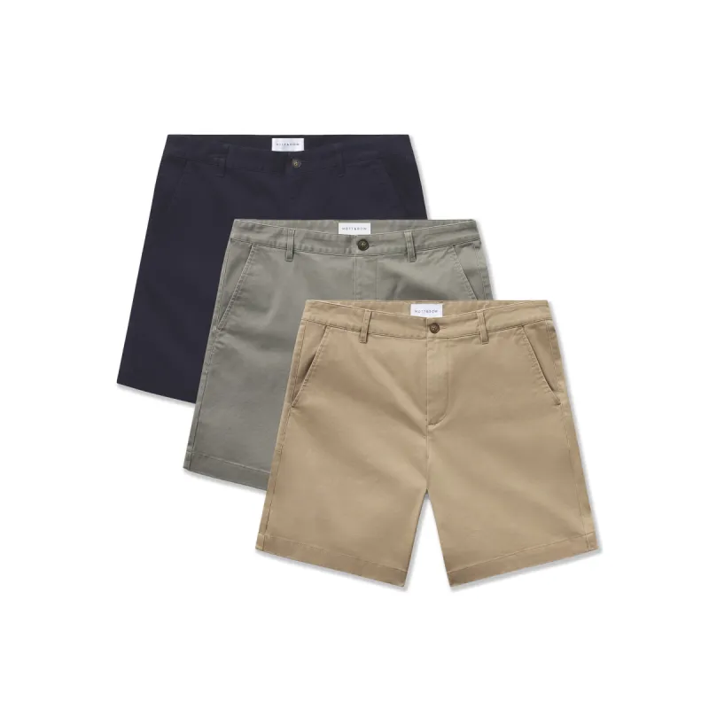 Stretch Chino Short 3-Pack sold by Mott & Bow