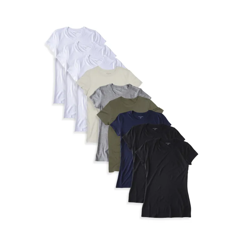 Fitted Crew Marcy 9-Pack sold by Mott & Bow