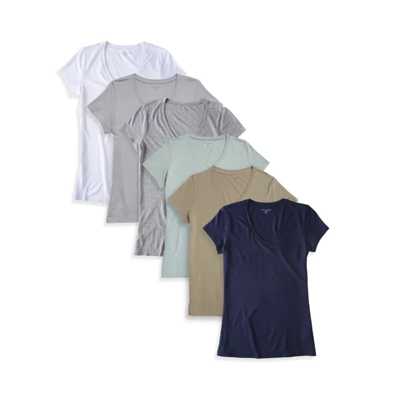 Fitted V-Neck Marcy 6-Pack sold by Mott & Bow