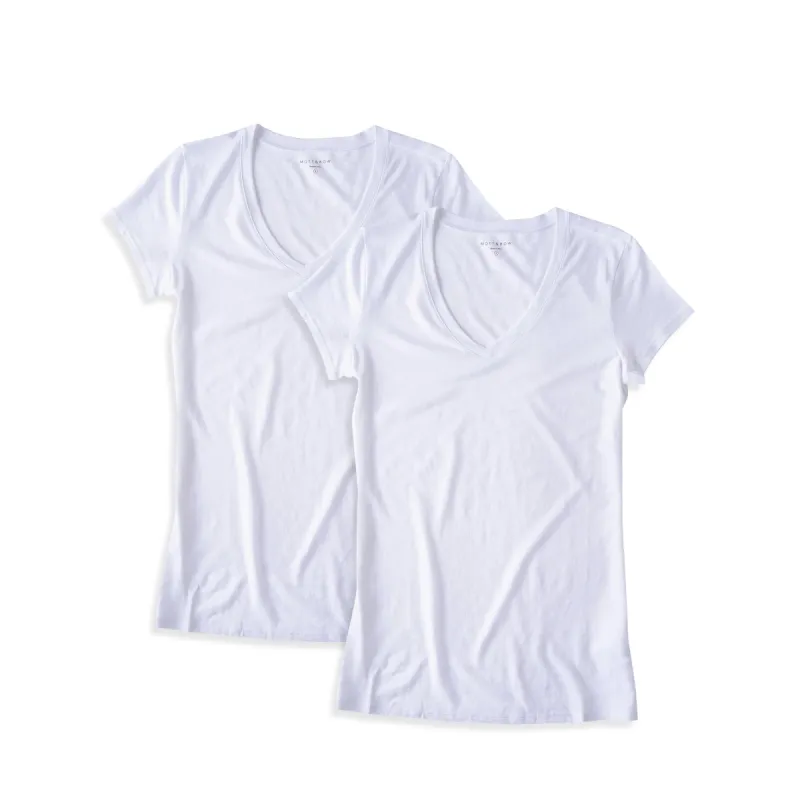 Fitted V-Neck Marcy 2-Pack sold by Mott & Bow