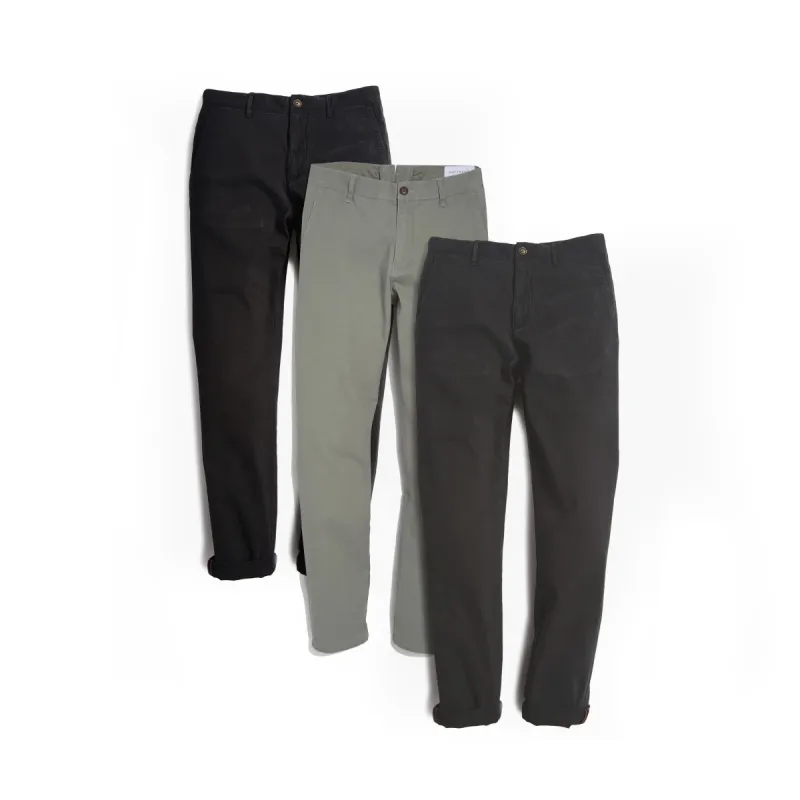Twill Chino Charles 3-Pack sold by Mott & Bow