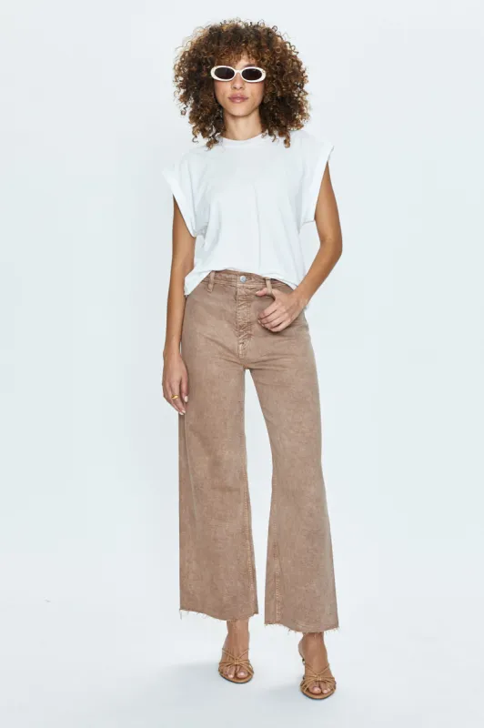 Penny High Rise Wide Jean -  Cashew sold by pistola