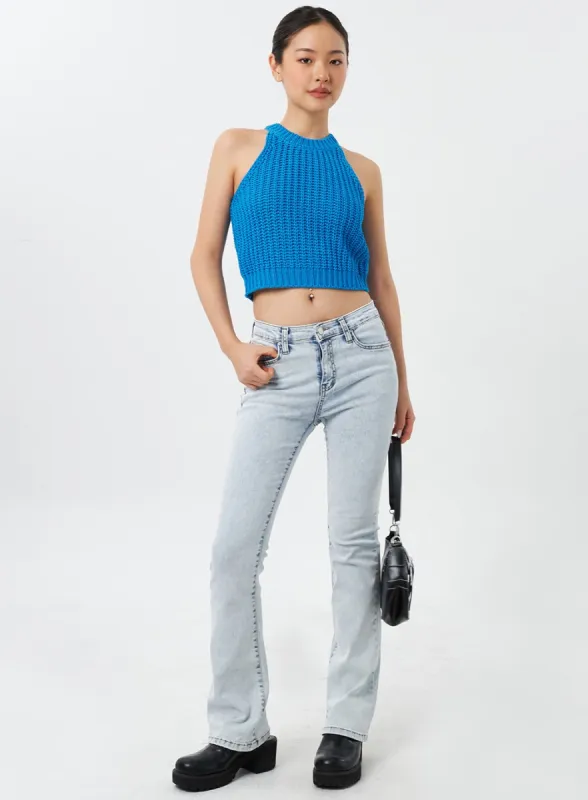 Light Wash Bootcut Jeans CY308 sold by Lewkin