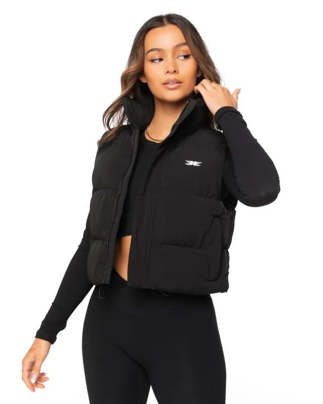 トップス machatt CROPPED VEST black Tactical Techwear Cargo Vest Cropped Waistcoat Sleeveless