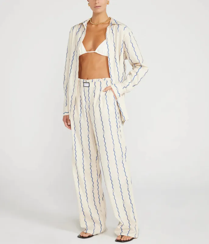 JANEIRO - Bespoke Wave Fil Coupe Trouser sold by Yaitte