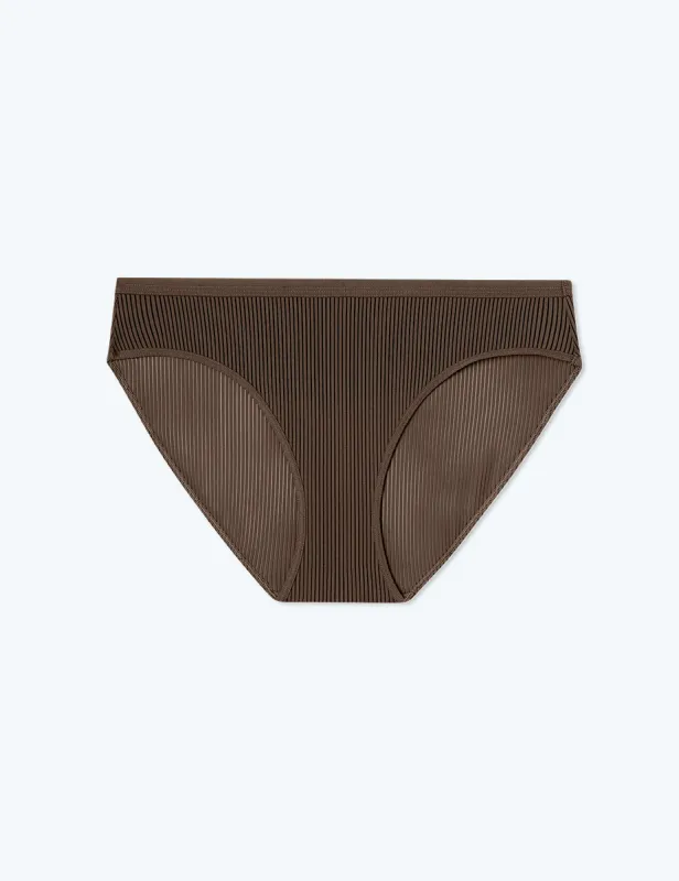 The Feel Free Bikini Underwear - Clay sold by Summersalt