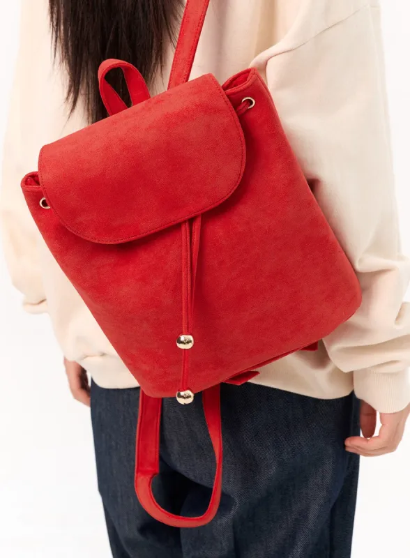 Faux Suede Backpack IO317 sold by Lewkin
