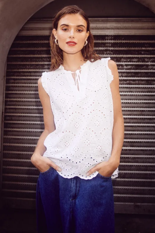 Sunny Blouse White sold by Noella Fashion