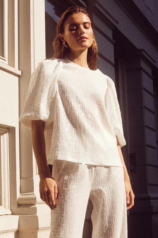 Shelly Blouse White sold by Noella Fashion