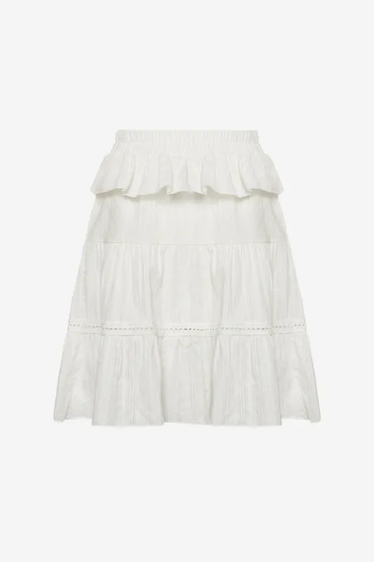 Lucca Skirt White sold by Noella Fashion