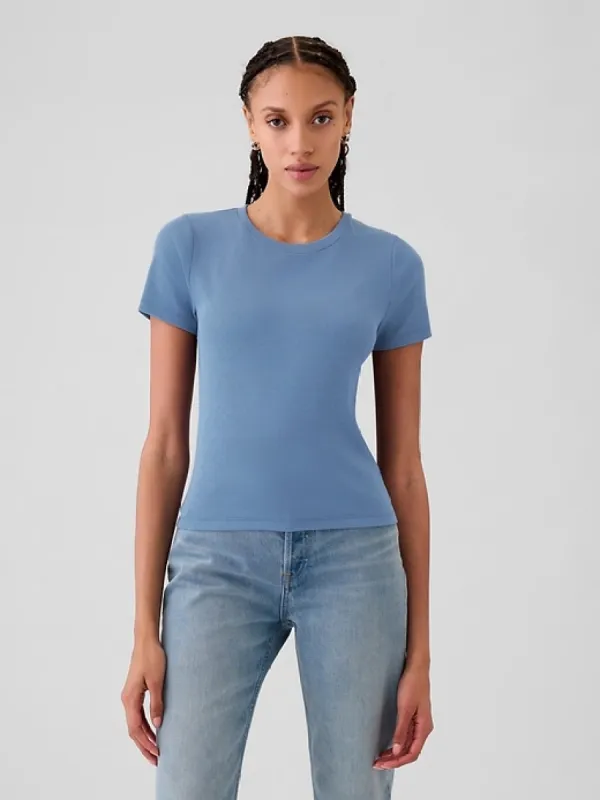 Modern Rib Cropped T-Shirt sold by GAP