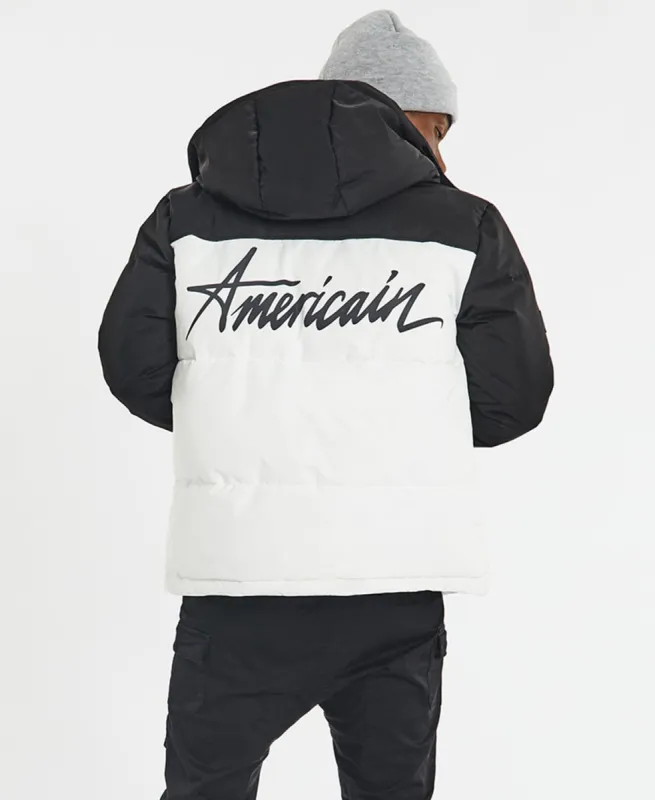 Bronx Puffer Jacket Black/White sold by Neverland