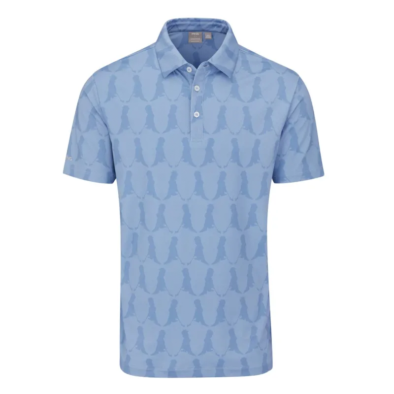 Ping Mr. Ping Printed Golf Polo Shirt - Coronet Blue Multi sold by Original Green