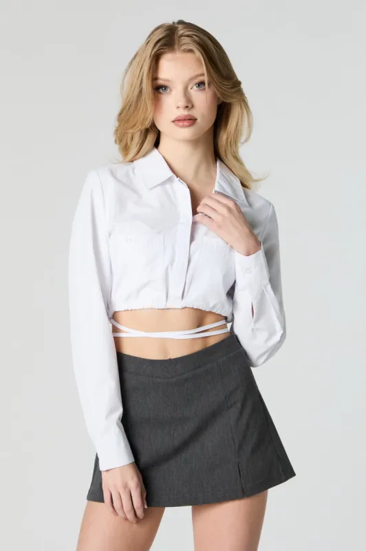 Haut boutonné court avec brides sold by Urban Planet