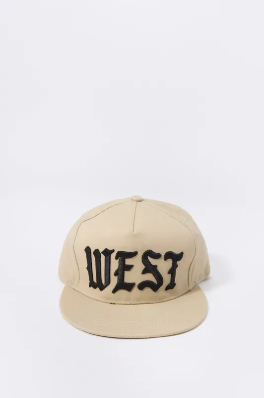 West Embroidered Snapback Hat sold by Urban Planet