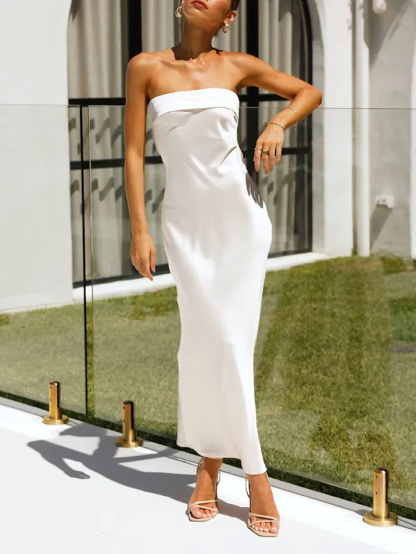 Sexy Satin Maxi Dress sold by Like My Choice