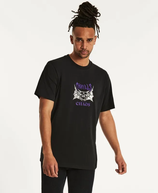 Chaos Skull Merch Fit T-Shirt Washed Black sold by Neverland