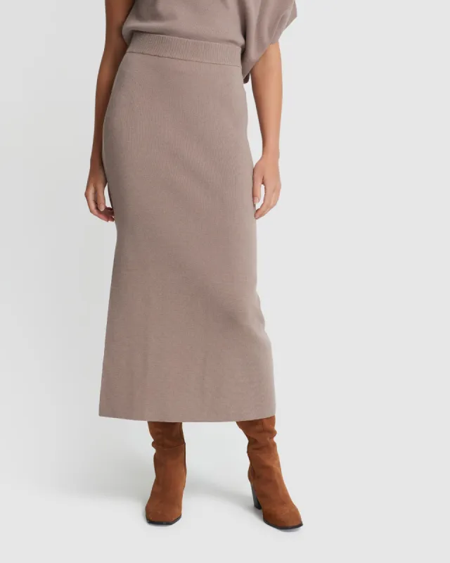 Evie Knitted Skirt sold by Oxford Shop