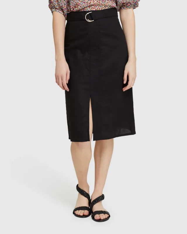 Noah Linen Skirt sold by Oxford Shop