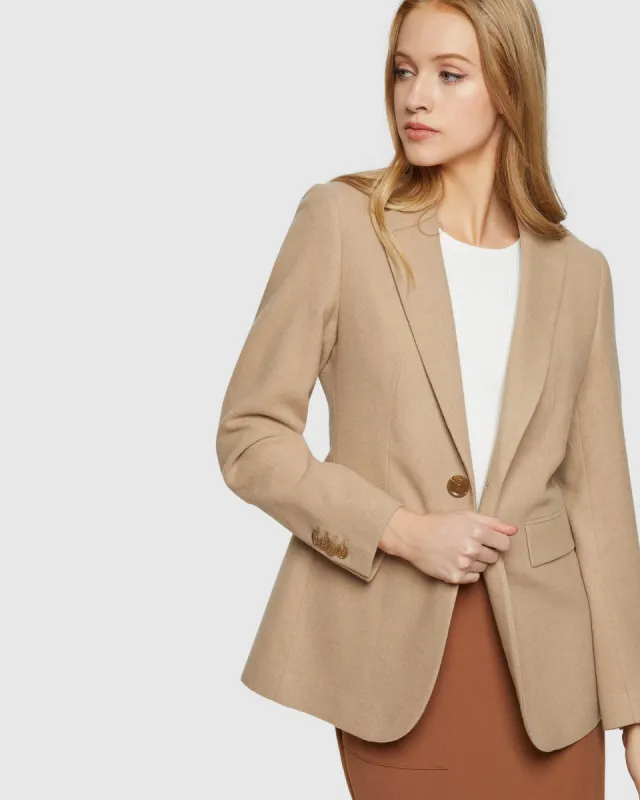 Lola Wool Blend Blazer sold by Oxford Shop