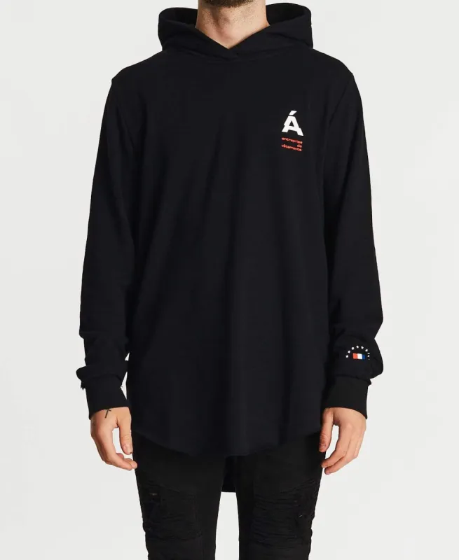 Axial Dual Curved Hoodie Jet Black sold by Neverland