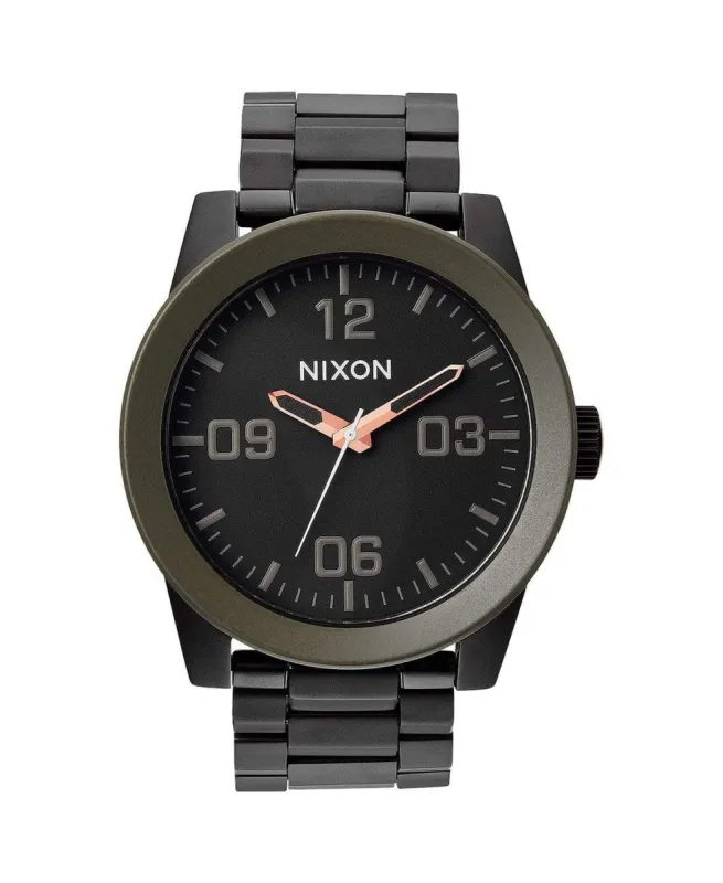Corporal Stainless Steel Watch Matte Black/Industrial Green Matte Black sold by Neverland