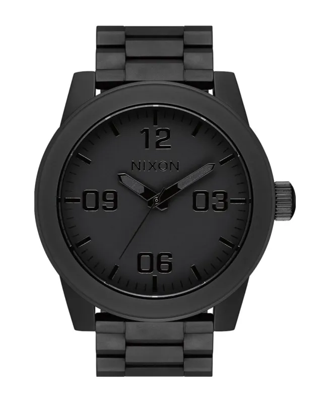 Corporal Stainless Steel Watch All Matte Black/Polished Black sold by Neverland