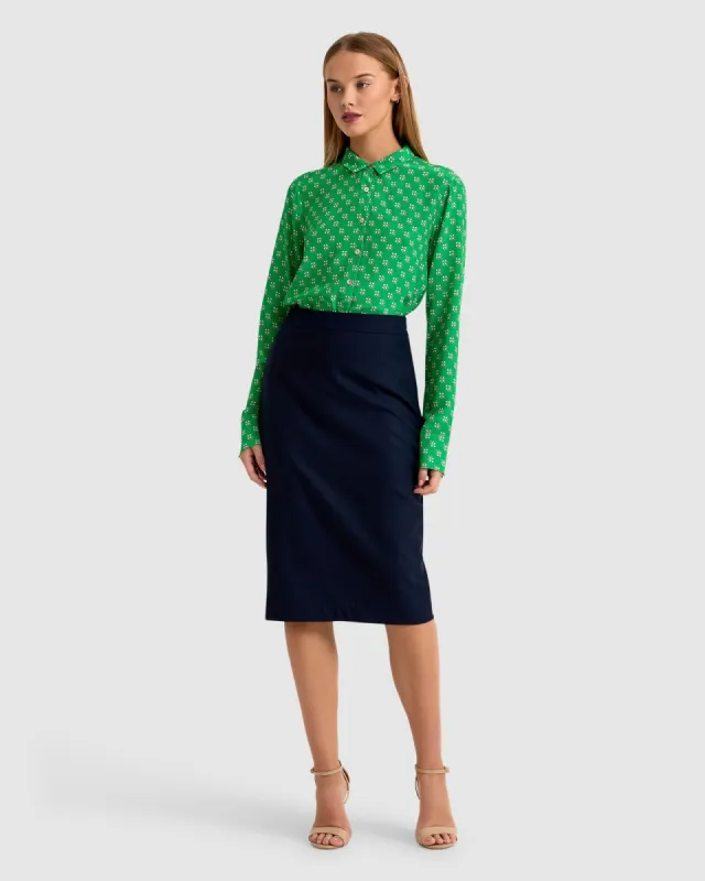 Poppy Dot Print Blouse sold by Oxford Shop