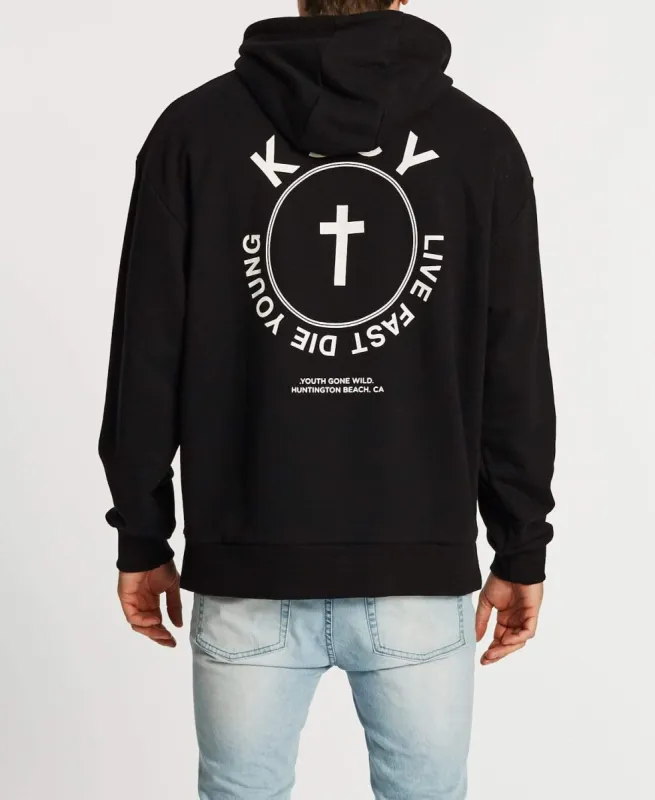 L.Y.F.D Relaxed Hoodie Jet Black sold by Neverland