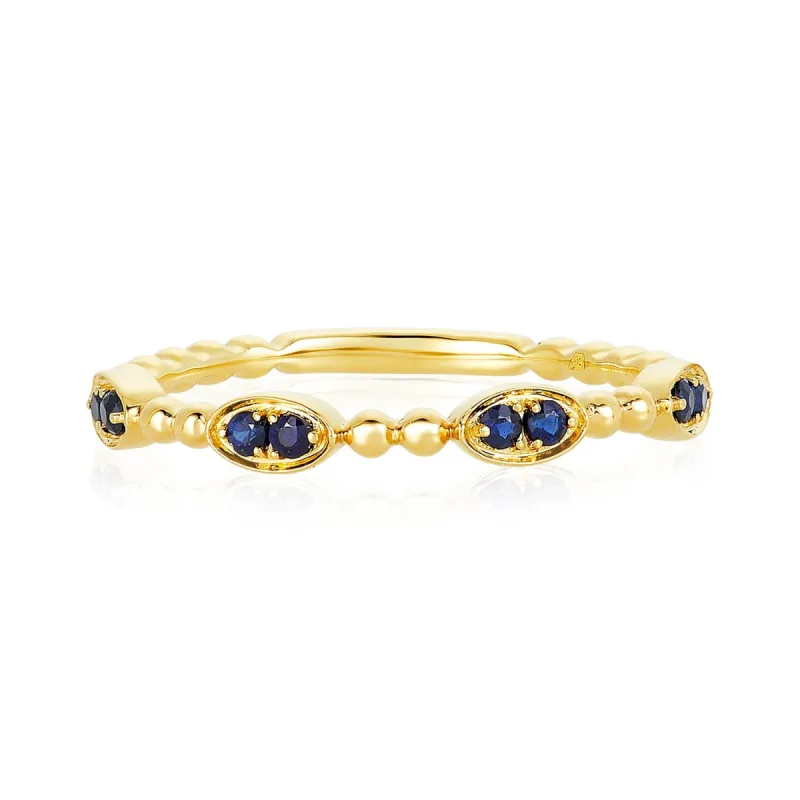 Double Gemstone Bead Ring sold by LINDSEY LEIGH JEWELRY