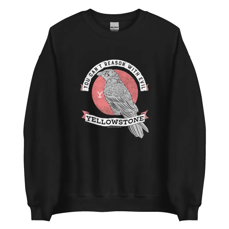 Yellowstone Can't Reason With Evil Crewneck Sweatshirt sold by Paramount Shop