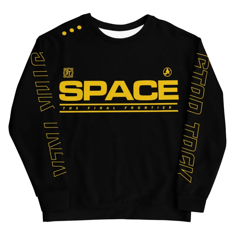 Star Trek: The Original Series Space The Final Frontier Racing Crewneck Sweatshirt sold by Paramount Shop