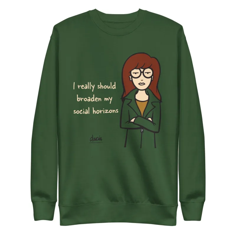 Daria Social Horizons Adult Sweatshirt sold by Paramount Shop
