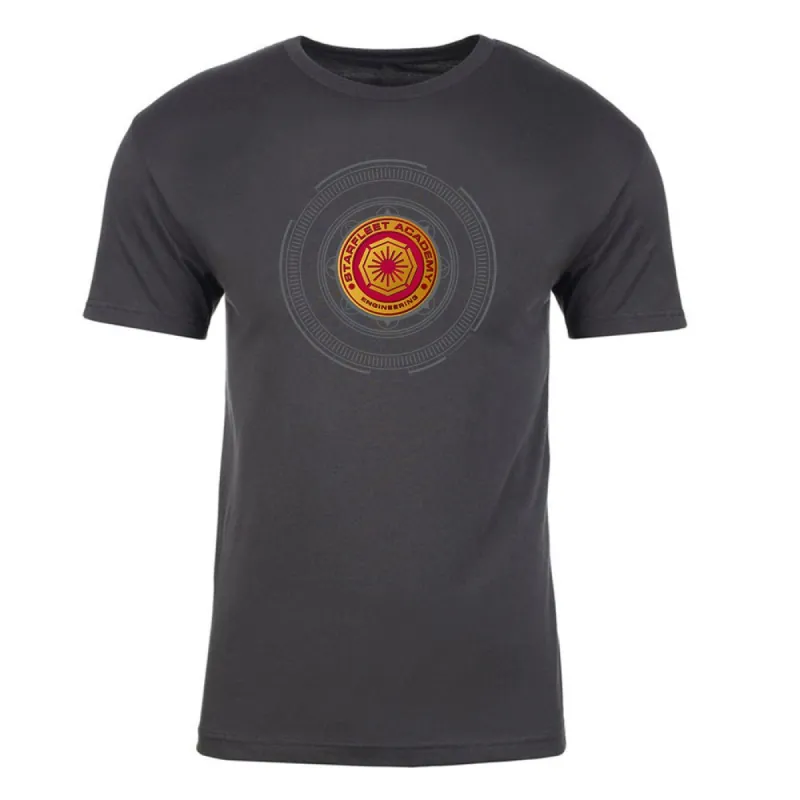 Star Trek Starfleet Academy Engineering Badge Adult Short Sleeve T-Shirt sold by Paramount Shop