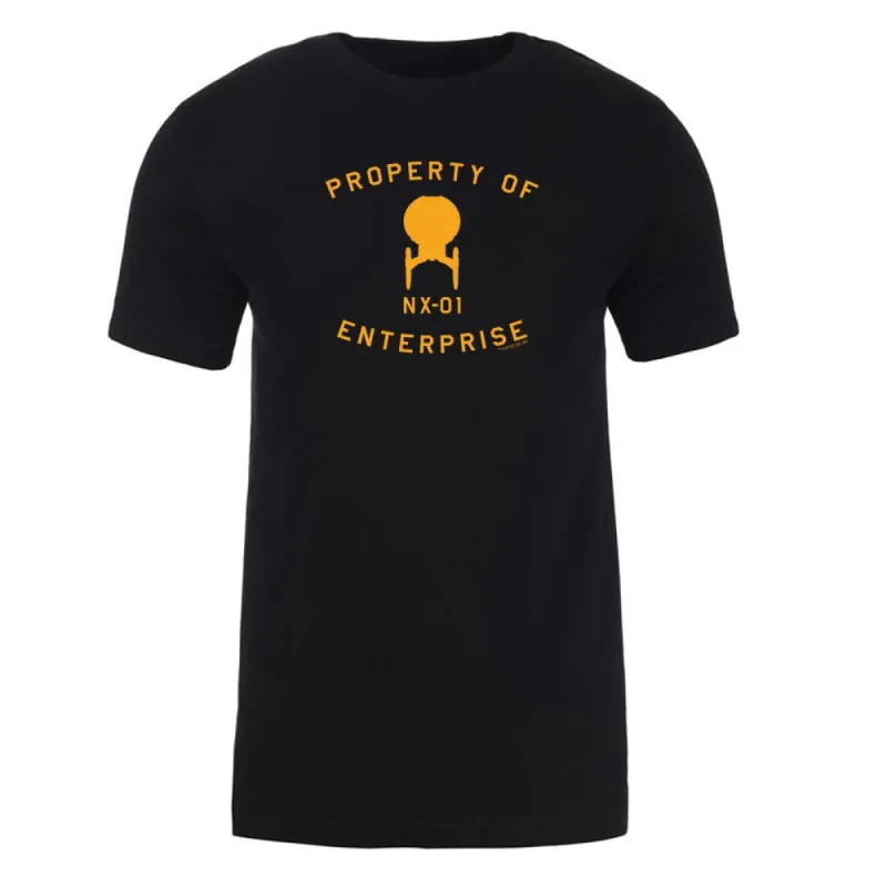 Star Trek: Enterprise Property of Enterprise Adult Short Sleeve T-Shirt sold by Paramount Shop