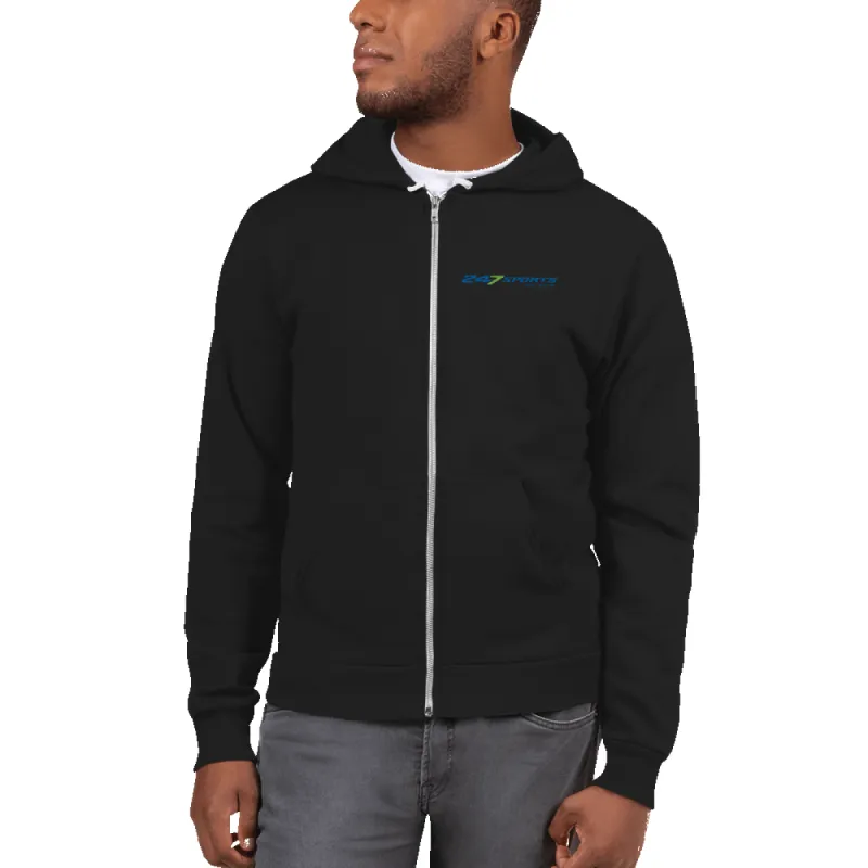 247 Sports Primary Logo Zip Up Hooded Sweeatshirt sold by Paramount Shop