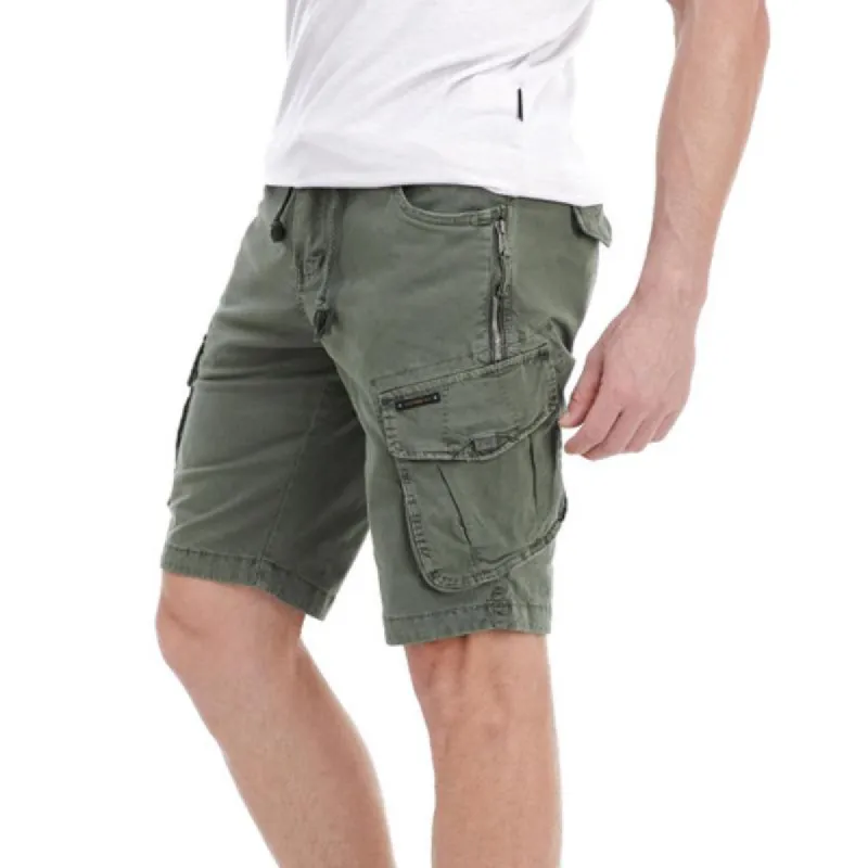 Men's Drawstring Multi-Pocket Cargo Shorts 40480825Y sold by Manly
