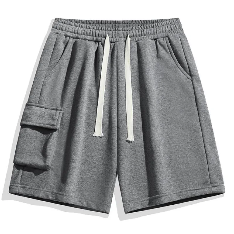 Men's Casual Cotton Blended Thin Loose Sports Shorts 08583354M sold by Manly