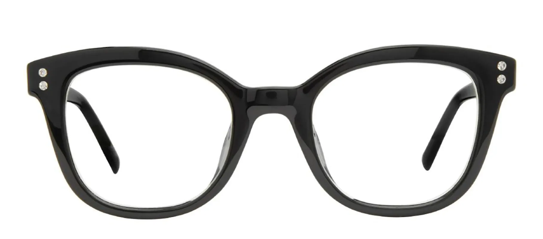 Kate Spade KS Tanea/BB 807 Square Plastic Black Reading Glasses with Clear Blue Block Lens sold by Gaffos