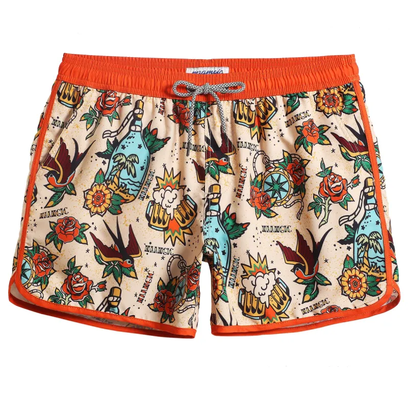 SeaBorn Swallow Homing Swim Trunks sold by maamgic