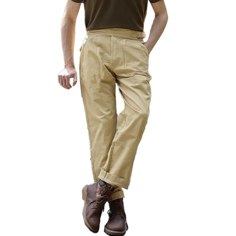 PUR 池田泉　2tuck gurkha pants (olive) Gurkha Pant – Olive Cotton Ripstop – COMMON