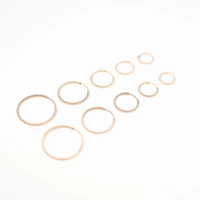 Rose Gold Endless Hoops sold by RG