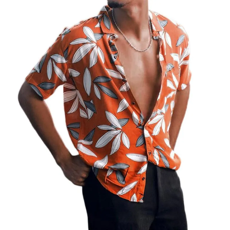 Men's Hawaiian Shirt Beach Cardigan Short Sleeve 78401713X sold by Manly
