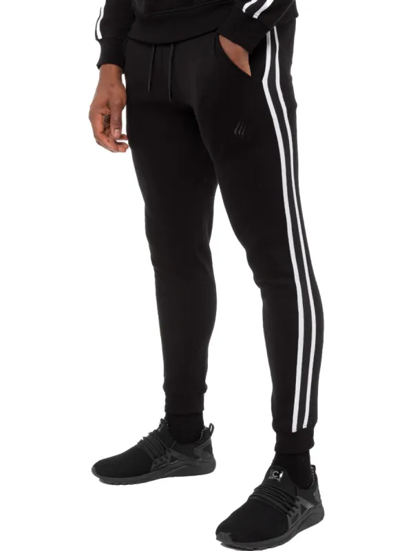 Mens Striped Tracksuit Joggers | Enzo Designer Menswear sold by Raw Denim